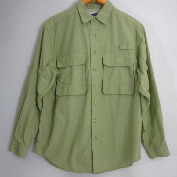 Exofficio Shirt Mens S Green Fishing Insect Shield LS Adventure Hiking Travel - Picture 6 of 6